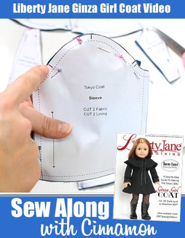 Liberty Jane Sew Along Video Sew Along With Cinnamon - Ginza Girl Coat Pixie Faire