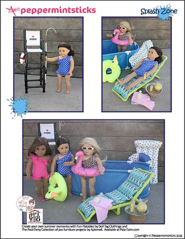 Peppermintsticks 18 Inch Modern Splash Zone 18" Doll Clothes Pixie Faire
