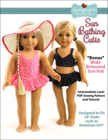My Angie Girl 18 Inch Modern Sun Bathing Cutie 18" Doll Clothes Pixie Faire