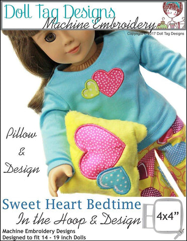 Doll Tag Clothing Machine Embroidery Design Sweet Heart Bedtime  Machine Embroidery Designs Pixie Faire