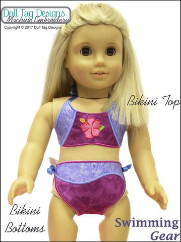 Doll Tag Clothing Machine Embroidery Design Swimming Gear Machine Embroidery Designs Pixie Faire