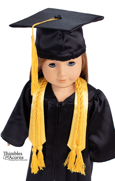 American girl doll graduation top gown