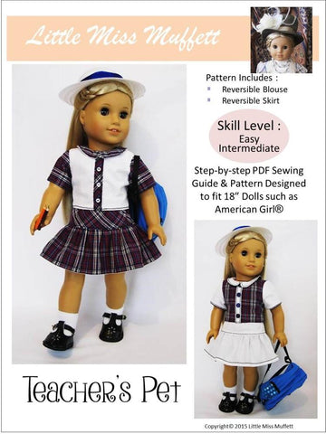 Little Miss Muffett 18 Inch Modern Teacher's Pet 18" Doll Clothes Pixie Faire