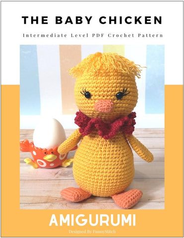 Funny Stitch Amigurumi The Baby Chicken Amigurumi Crochet Pattern Pixie Faire