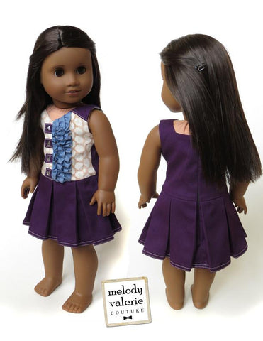 Melody Valerie Couture 18 Inch Modern Wild Side Dress 18" Doll Clothes Pixie Faire