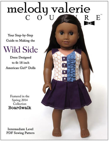 Melody Valerie Couture 18 Inch Modern Wild Side Dress 18" Doll Clothes Pixie Faire