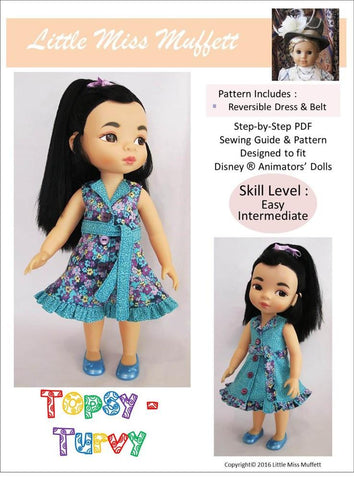 Little Miss Muffett Disney Animator Topsy Turvy Pattern for Disney Animators' Dolls Pixie Faire