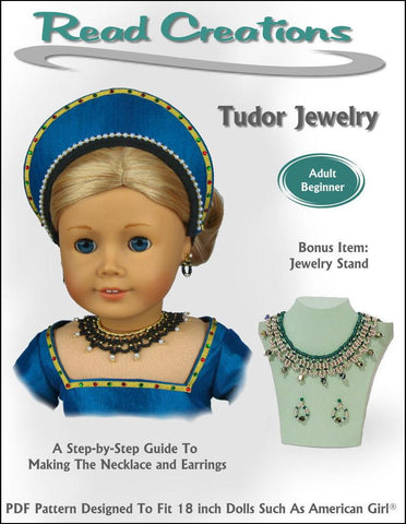 Read Creations Tutorials & Crafts Tudor Jewelry 18" Doll Jewelry Pattern Pixie Faire