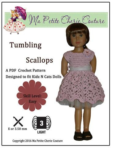 Mon Petite Cherie Couture Kidz n Cats Tumbling Scallops for Kidz N Cats Dolls Pixie Faire