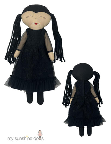 My Sunshine Dolls Cloth doll Vampire Bat Doll 23" Cloth Doll Pattern Pixie Faire