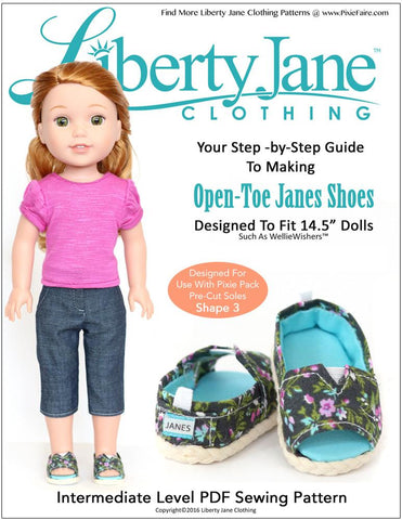 14.5 Inch Doll Shoe Patterns