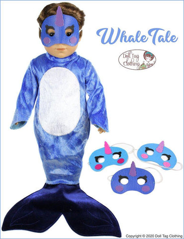 Doll Tag Clothing 18 Inch Modern Whale Tale 18" Doll Clothes Pixie Faire