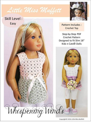 Little Miss Muffett Kidz n Cats Whispering Winds Crochet Pattern for Kidz N Cats Dolls Pixie Faire