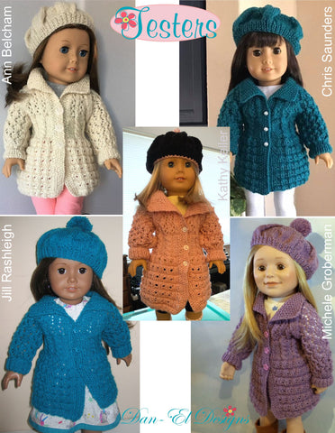 Dan-El Designs Knitting Wilma 18" Doll Knitting Pattern Pixie Faire