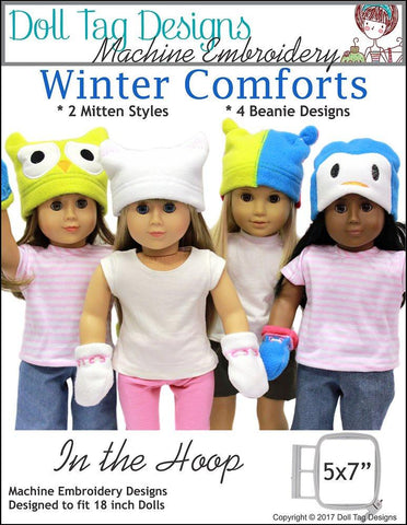 Doll Tag Clothing Machine Embroidery Design Winter Comforts Machine Embroidery Designs Pixie Faire