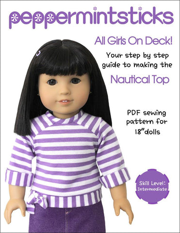 Peppermintsticks 18 Inch Modern All Girls On Deck 18" Doll Clothes Pixie Faire