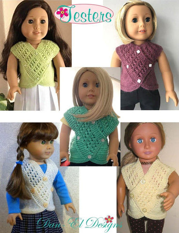 Dan-El Designs Knitting Ann 18" Doll Knitting Pattern Pixie Faire