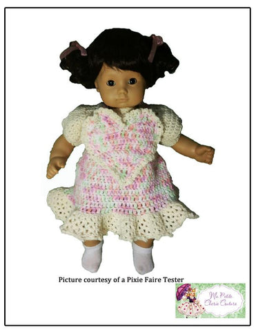 Mon Petite Cherie Couture Bitty Baby/Twin Be Mine Crochet Pattern Pixie Faire