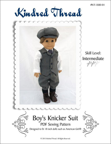 Kindred Thread 18 Inch Boy Doll Boy's Knicker Suit 18" Doll Clothes Pixie Faire