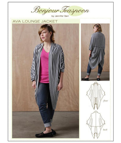 Bonjour Teaspoon Girls Ava Lounge Jacket Pattern For Girls Pixie Faire