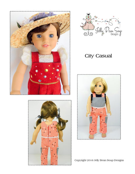 dolls countryページ【3点セット】 Jelly Bean Soup Designs City Casual Doll Clothes Pattern 18