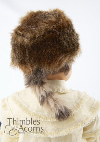 Thimbles and Acorns 18 inch Boy Doll Coonskin Cap 18" Doll Accessories Pixie Faire