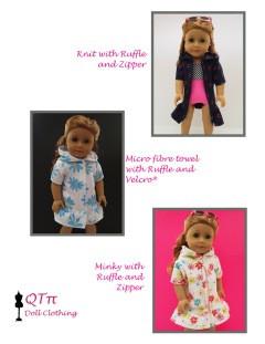 QTπ Doll Clothing 18 Inch Modern Summer Fun Cover Up 18" Doll Clothes Pattern Pixie Faire