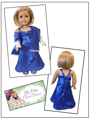Mon Petite Cherie Couture 18 Inch Modern Diamond Cascade Dress 18" Doll Clothes Pixie Faire