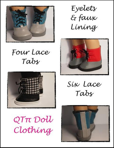 QTπ Doll Clothing Shoes Dorel Boots 18" Doll Shoes Pixie Faire