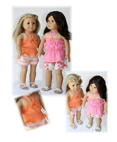 Eden Ava 18 Inch Modern Tropical Summer Set 18" Doll Clothes Pixie Faire