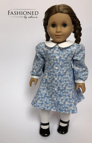 Fashioned by Rebecca 18 Inch Historical School House Frock 18" Doll Clothes Pattern Pixie Faire