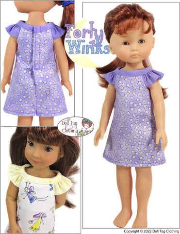 Doll Tag Clothing Siblies Forty Winks Pattern for 12-13" Dolls such as Siblies™, Corolle® les Cheries, or Paola Reina™ Pixie Faire