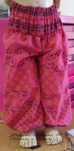 Jacqui Angus Creations & Designs BJD Genie Pants Pattern for MSD Ball Jointed Dolls Pixie Faire