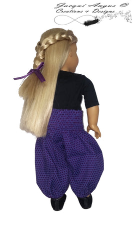 Jacqui Angus Creations & Designs 18 Inch Modern Genie Pants 18" Doll Clothes Pattern Pixie Faire