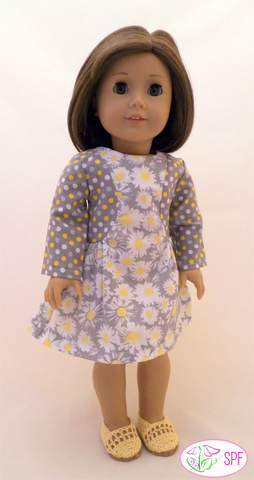 Sweet Pea Fashions 18 Inch Modern Lilibet Dress 18" Doll Clothes Pattern Pixie Faire
