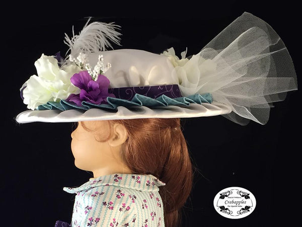 Crabapples Heirloom Hat Pattern 18 inch dolls such as American Girl®