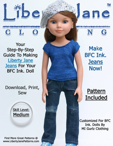 Liberty Jane BFC Ink Jeans for BFC, Ink Dolls Pixie Faire