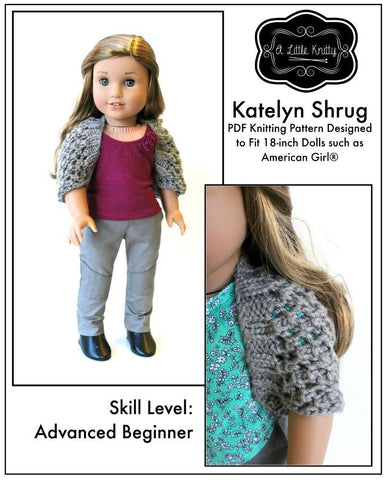 A Little Knitty Knitting Katelyn Shrug Knitting Pattern Pixie Faire