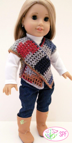 Sweet Pea Fashions Crochet Lattice Crossover Vest Crochet Pattern Pixie Faire