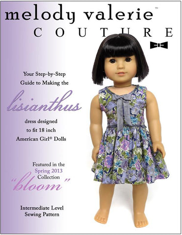 Melody Valerie Couture 18 Inch Modern Lisianthus Dress 18" Doll Clothes Pixie Faire