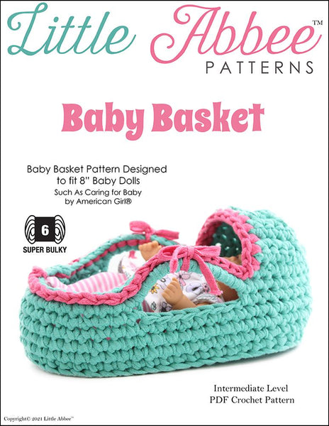 Crochet baby doll basket pattern free Clearance