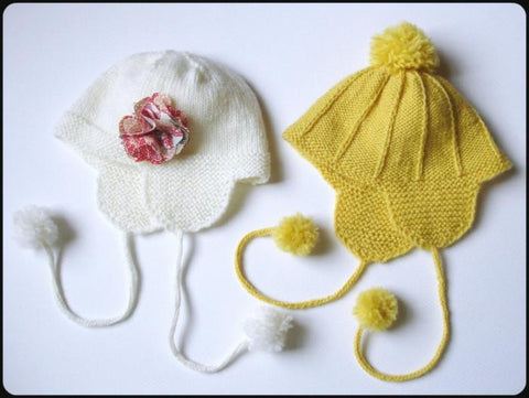 Qute Knitting Marigold Ear Flap Hat Knitting Pattern Pixie Faire