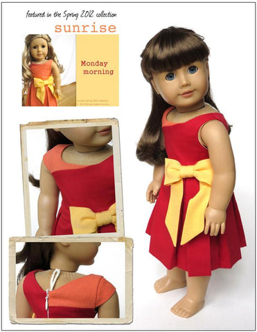 Melody Valerie Couture 18 Inch Modern Monday Morning Dress 18" Doll Clothes Pixie Faire