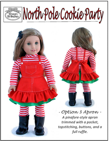 Forever 18 Inches 18 Inch Modern North Pole Cookie Party 18" Doll Clothes Pattern Pixie Faire