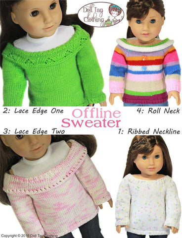 Doll Tag Clothing Knitting Offline Sweater Knitting Pattern Pixie Faire