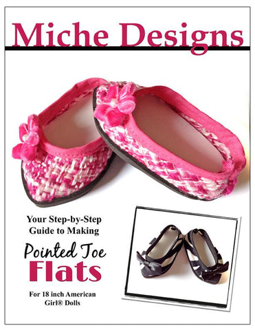 Miche Designs Shoes Pointed Toe Flats 18" Doll Shoes Pixie Faire