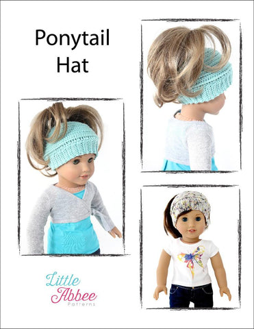 Little Abbee Crochet Ponytail Hat Crochet Pattern Pixie Faire