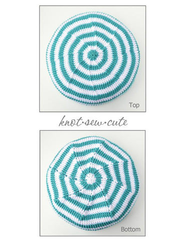 Knot-Sew-Cute Crochet Pinwheel Pouf Crochet Pattern Pixie Faire