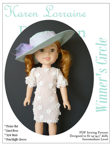 Karen Lorraine Design WellieWishers Winner's Circle 14-14.5 Inch Doll Clothes Pattern Pixie Faire