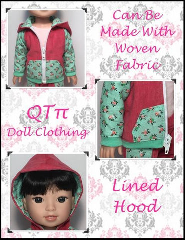 QTπ Doll Clothing WellieWishers Rough N Tumble Hoodie 14.5" Doll Clothes Pattern Pixie Faire